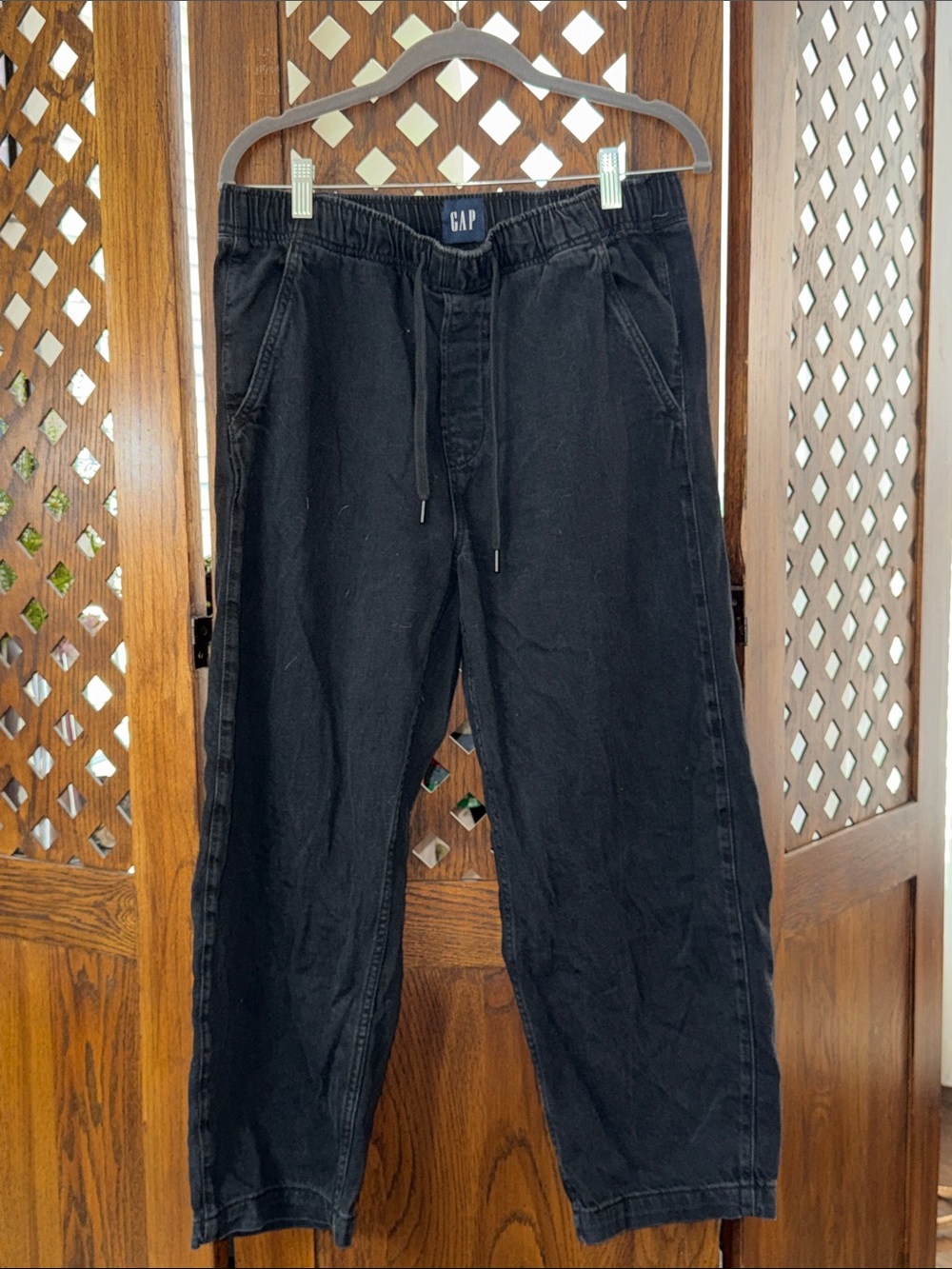 GAP Relaxed Black Women's Drawstring Jeans